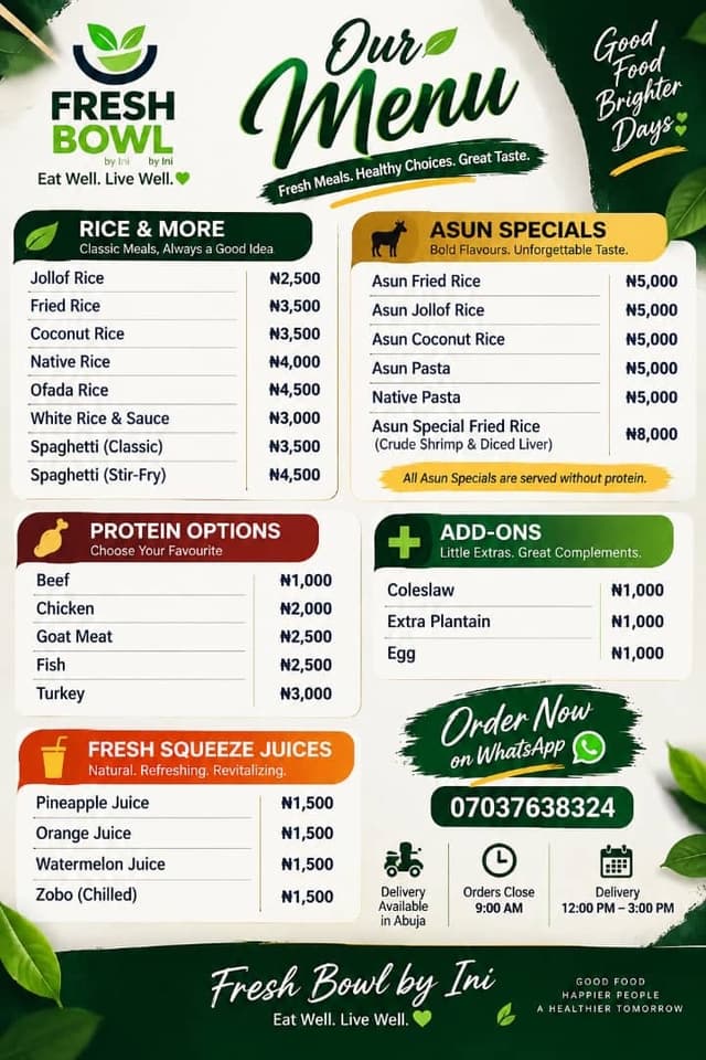 MENU SELECTION