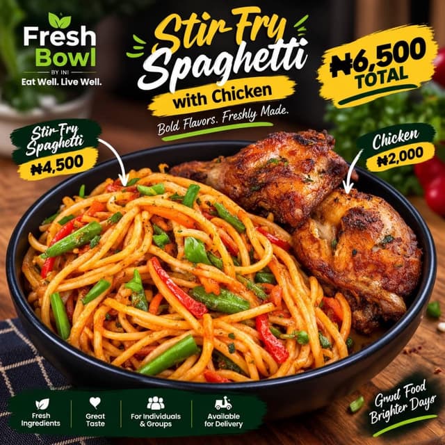 Stir-Fry Spaghetti with Chicken